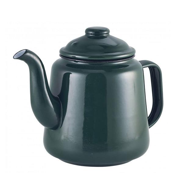 Falcon Enamel Teapot 1.5 Litre - Green - Towsure