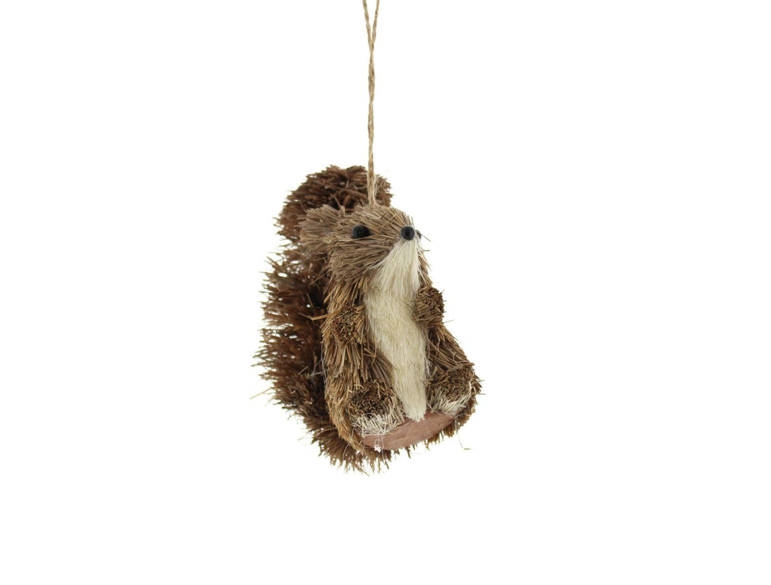 Festive 11cm Bristle Squirrel Decoration - Towsure