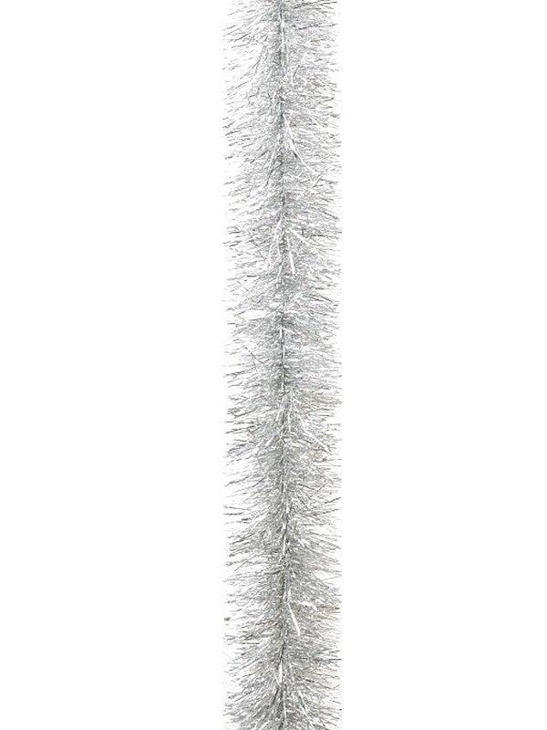 Festive Fine Cut Silver Tinsel - 200 x 7.5cm - Towsure
