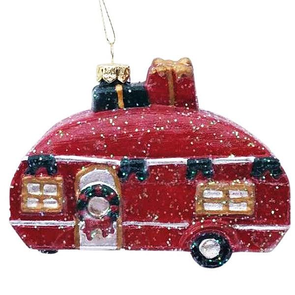 Festive Red Christmas Caravan 10cm - Towsure