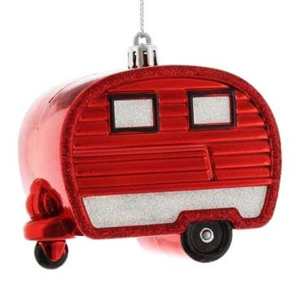 Festive Red Shatterproof Caravan 10cm - Red - Towsure