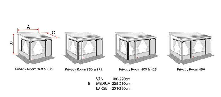 Fiamma F45s / F45L / F70 Privacy Room - Towsure