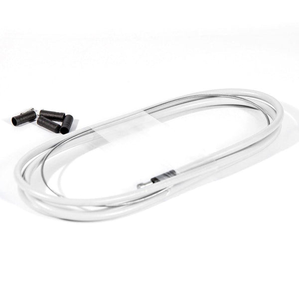Fibrax Stainless Brake Cable & White Outer - Pear Nipple - Towsure