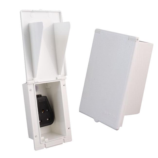 Flush Fitting Caravan Mains Outlet Housing - Towsure