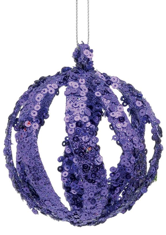 Glitter Cut-Out Christmas Bauble (Single, Assorted Colours) - Towsure