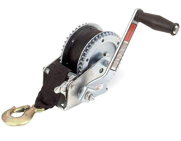 Hand Winch With Strap - 1500kg Breaking Capacity - Towsure