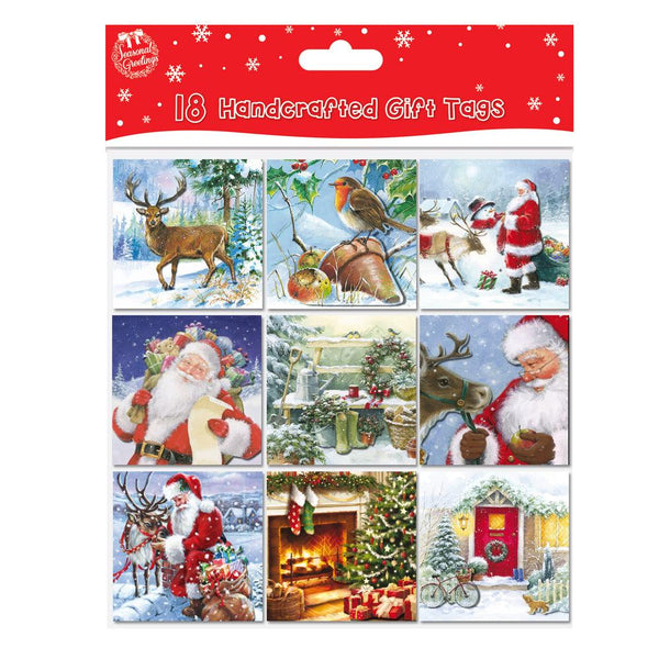 Handcrafted Christmas Gift Tags- Pack of 18 - Towsure