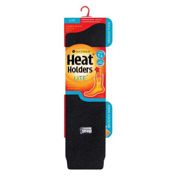 Heat Holders Womens Lite Long Sock - Black 