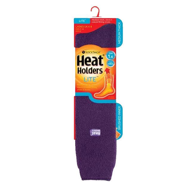 Heat Holders Women's Lite Long Sock - Purple 