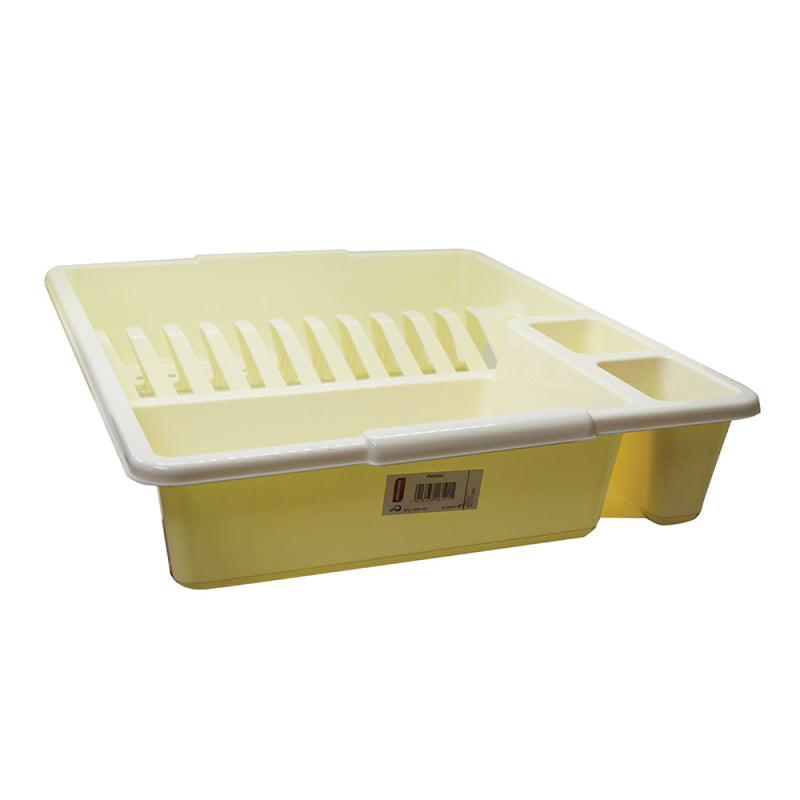 Heavy Duty Large Cream Plastic Dish Drainer - Towsure