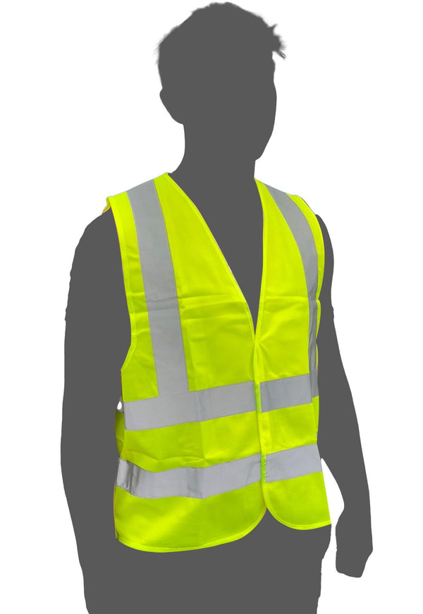 HI-VIS Yellow Waistcoat Hi Visibility Safety Vest - Towsure
