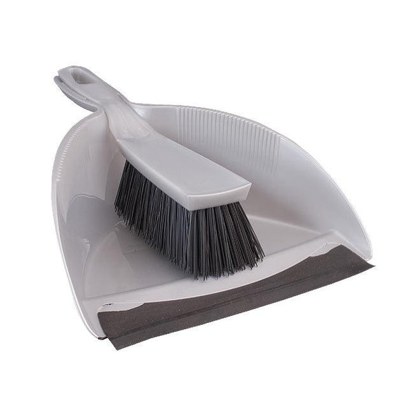 Household Dust Pan And Brush Set - Stiff Bristle - Towsure