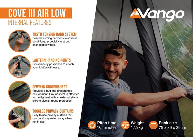 Vango Cove III Air Driveaway Awning 2026