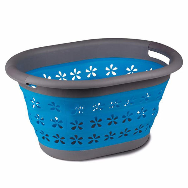 Kampa Collapsible Laundry Basket - Blue - Towsure