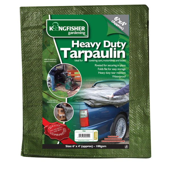 Kingfisher Heavy Duty Tarpaulin - 1.8 x 1.2m - Towsure