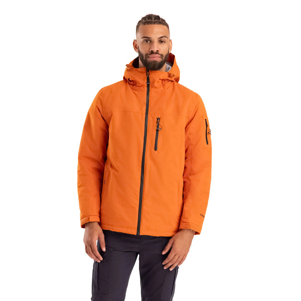 Trespass Kirkbost Men's Padded Waterproof Jacket - Orange Spice