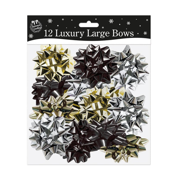 Large Luxury Bows In Modern Colours - pack of 12 - Towsure