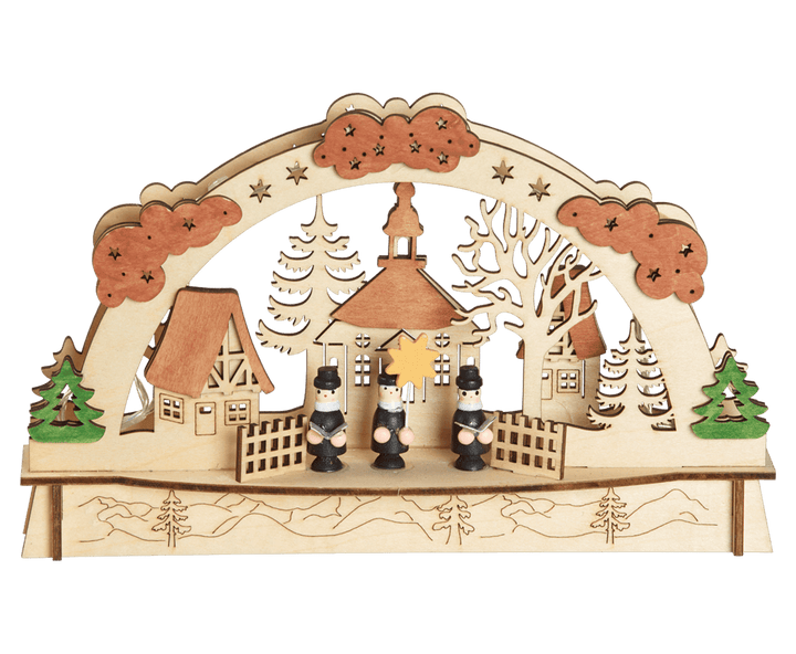 LED Christmas Light Arch - Seiffen Carolers - Towsure