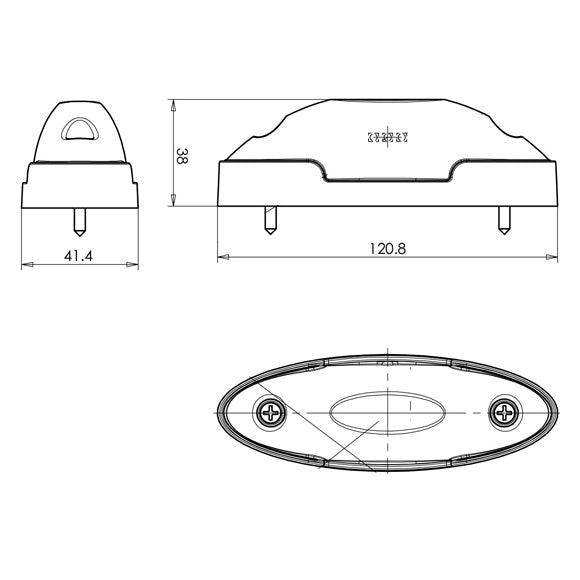 LED Front/Rear Position Lamp IP68 10-30V - Towsure
