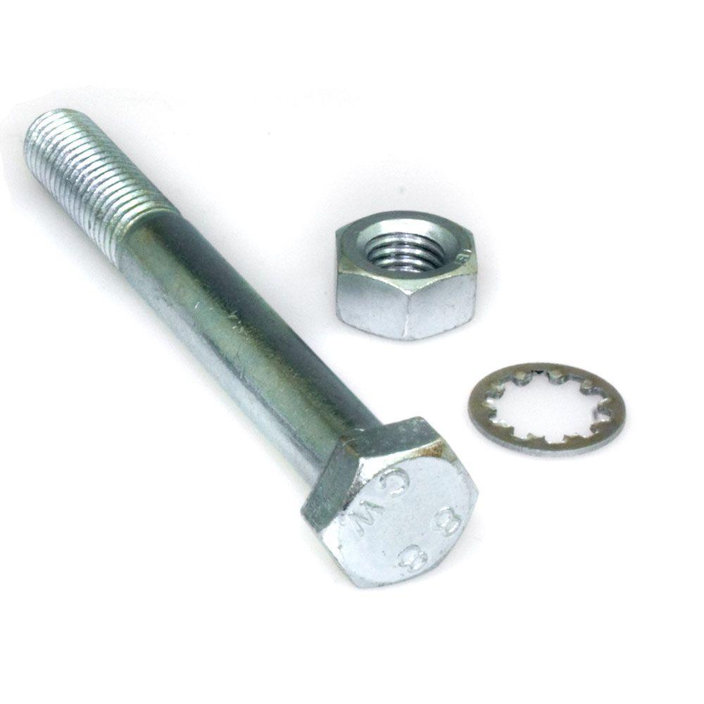 M10 x 100 Bolt with Nut and Shakeproof Washer - Pair - Towsure