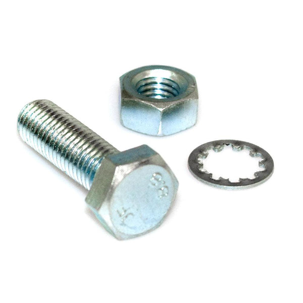 M10 x 30 Bolt with Nut and Shakeproof Washer - Pair - Towsure