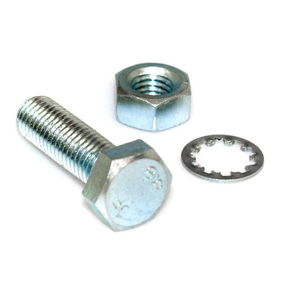 M10 x 40 Bolt with Nut and Shakeproof Washer - Pair - Towsure