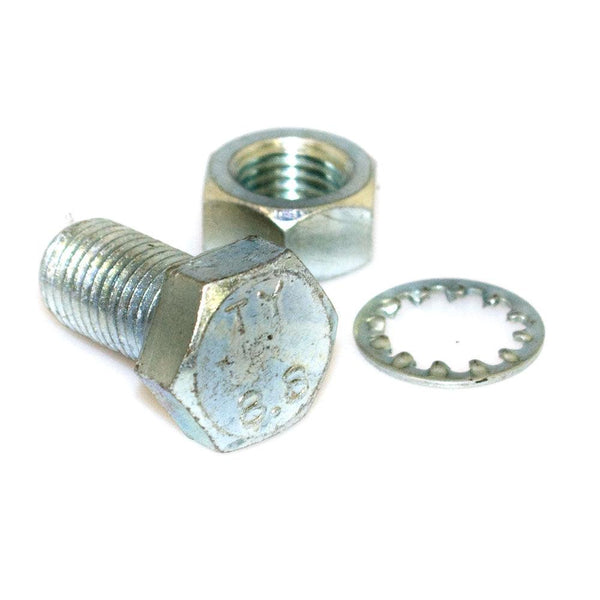 M16 x 30 Bolt with Nut and Shakeproof Washer - Pair - Towsure