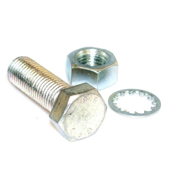 M16 x 50 Bolt with Nut and Shakeproof Washer - Pair - Towsure