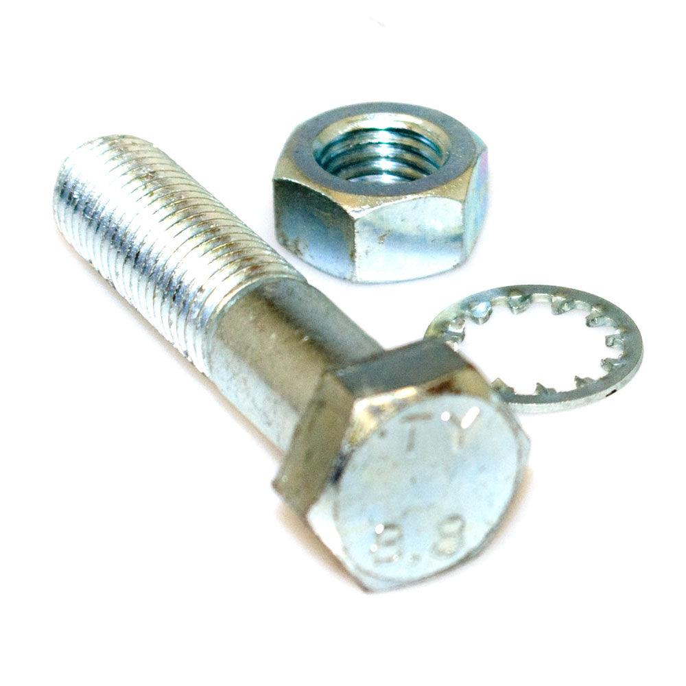 M16 x 60 Bolt with Nut and Shakeproof Washer - Pair - Towsure