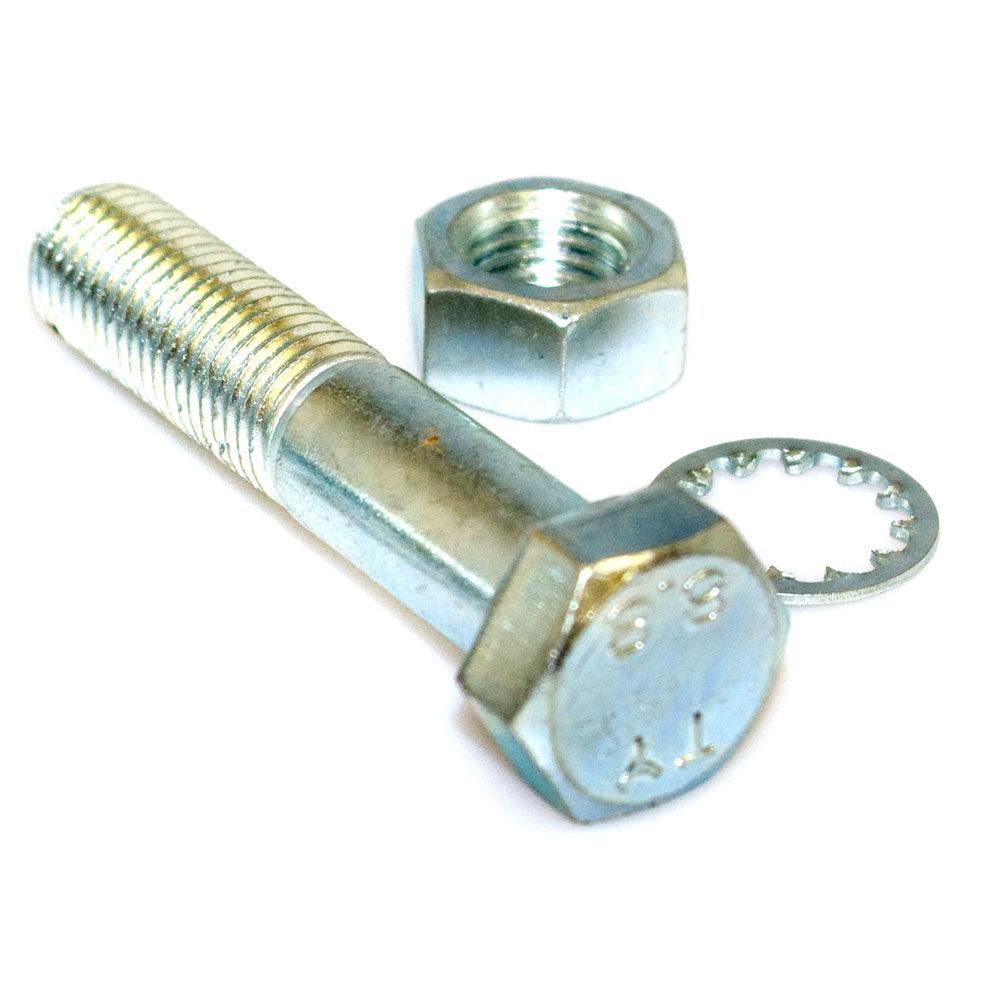 M16 x 80 Bolt with Nut and Shakeproof Washer - Pair - Towsure