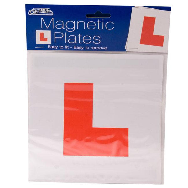 Magnetic L Plates (Red) Per Pair - Towsure