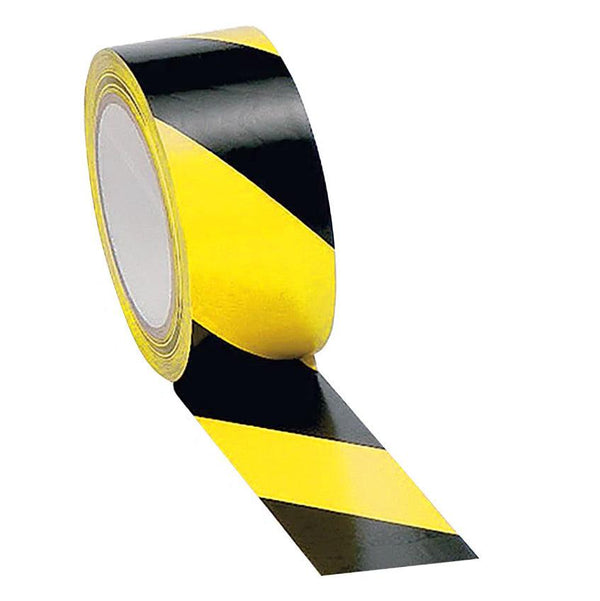 Marksman Adhesive Hazard Warning Tape - 48mm x 10 Metres - Towsure