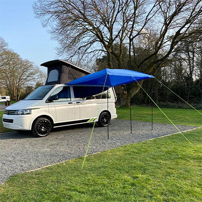 Maypole Caravan & Campervan Sun Canopy - Blue - Towsure