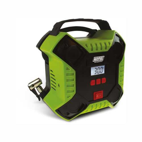 Maypole MP7950 Digital Automatic Tyre Compressor With LED Light