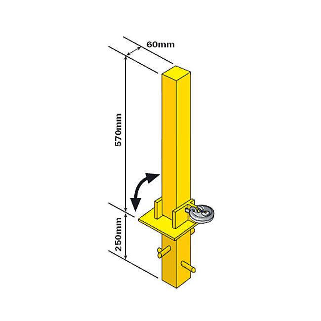 Maypole MP9739 Folding Security Post - Towsure