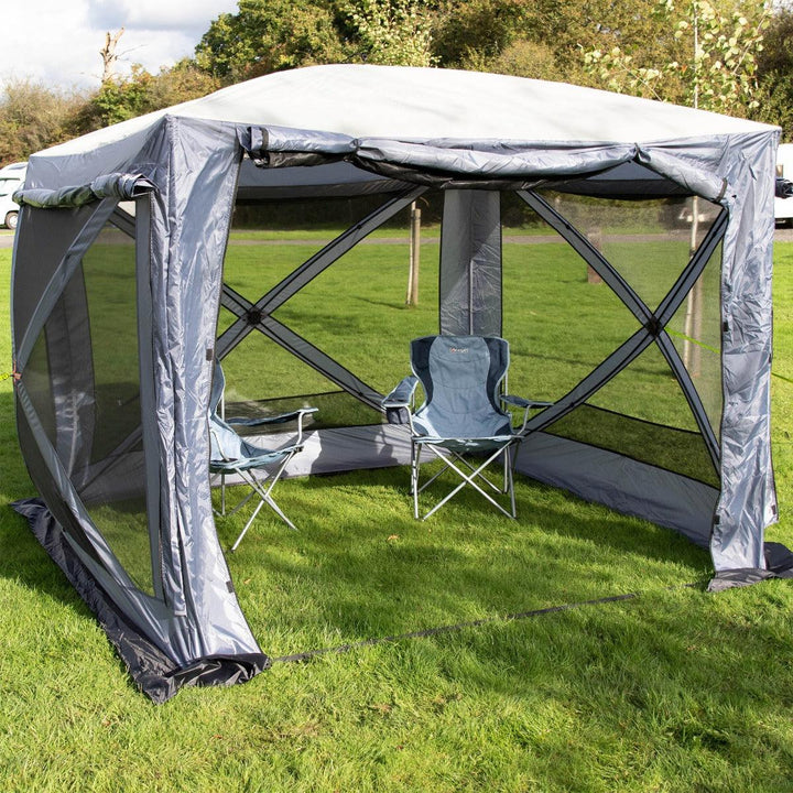 Home Maypole Maypole Pop-Up Screen House 4 Square Portable Gazebo Shelter