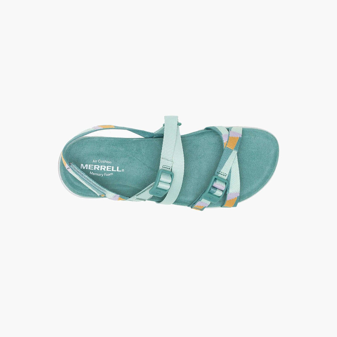Merrell Women's District 3 Backstrap Web Sandals - Mineral - Towsure