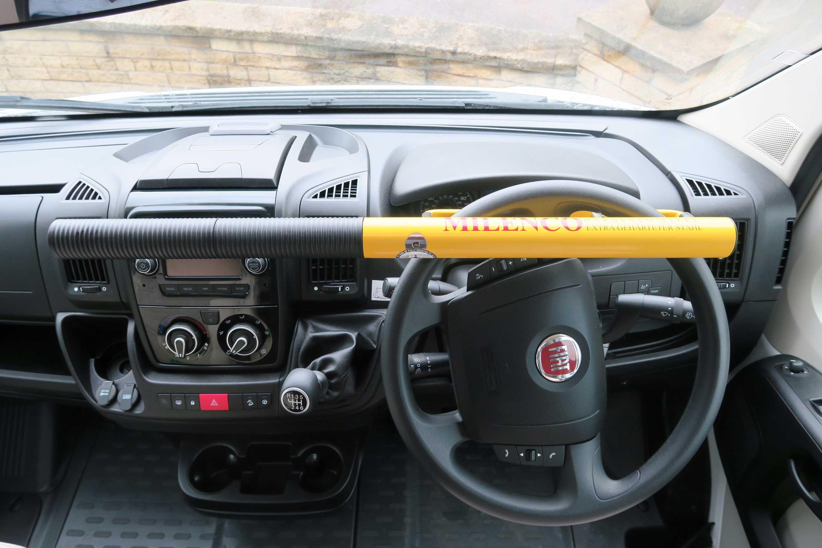 Sold secure store steering wheel lock