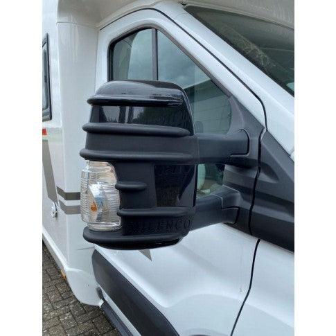 Milenco Ford Transit Long Arm Mirror Protectors - Black - Towsure