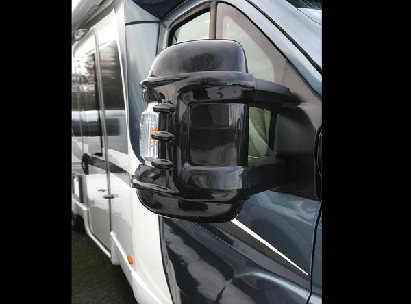 Milenco Wide Arm Motorhome Mirror Protectors - Black - Towsure