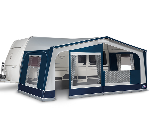 Dorema Monza XL270 Caravan Awning - Blue/Grey