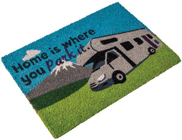 Motorhome Coir Mat - Home Is Where You Park It - Towsure