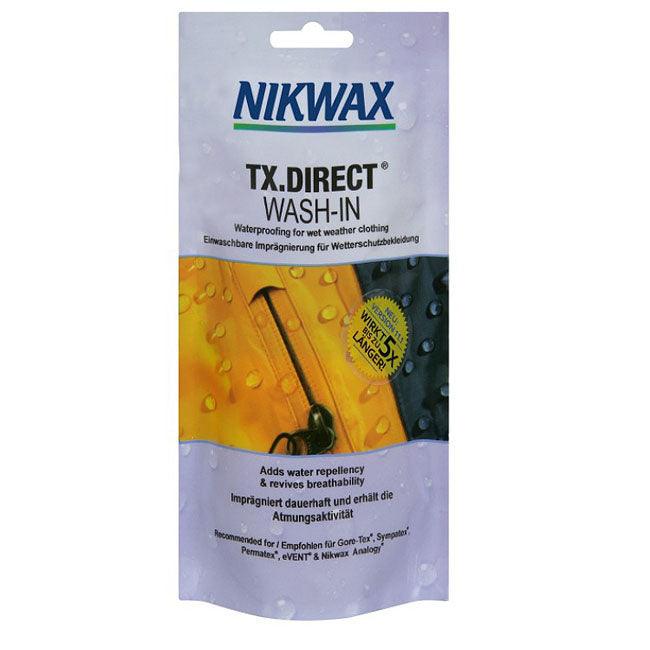 Nikwax TX Direct Wash In Waterproofer - 100ml Pouch - Towsure