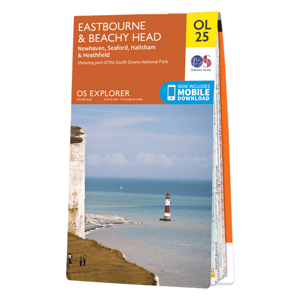 OS Explorer Map 123 - Eastbourne & Beachy Head Newhaven Seaford Hailsham & Heathfield - Towsure
