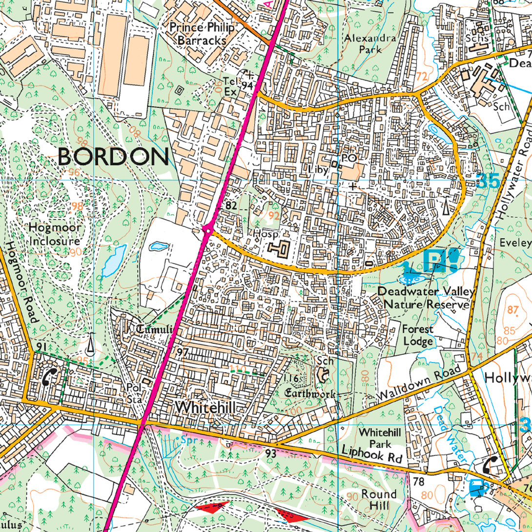 OS Explorer Map 133 - Haslemere & Petersfield Midhurst & Selborne - Towsure
