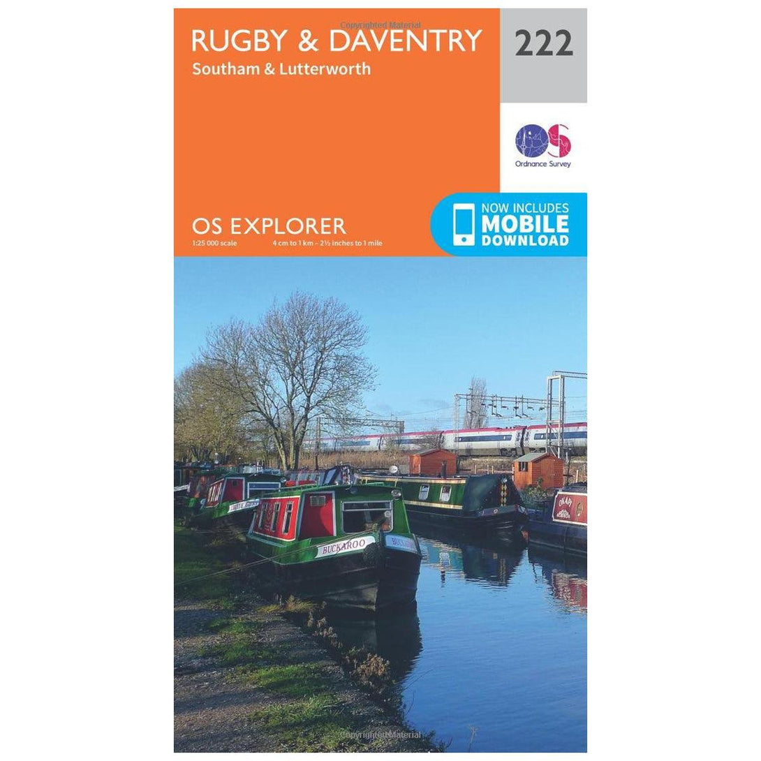 OS Explorer Map 222 - Rugby & Daventry Southam & Lutterworth - Towsure