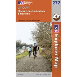 OS Explorer Map 272 - Lincoln Sleaford Metheringham & Navenby - Towsure