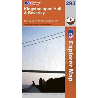 OS Explorer Map 293 - Kingston upon Hull & Beverley - Towsure