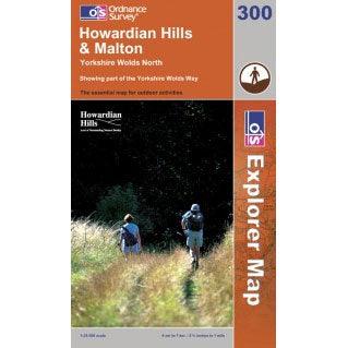 OS Explorer Map 300 - Howardian Hills & Malton Yorkshire Wolds North - Towsure