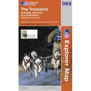 OS Explorer Map 365 - The Trossachs Callander Aberfoyle & Lochearnhead Balquhidder & Strathyre - Towsure